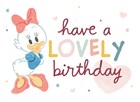 Disney Katrien Duck verjaardagkaart